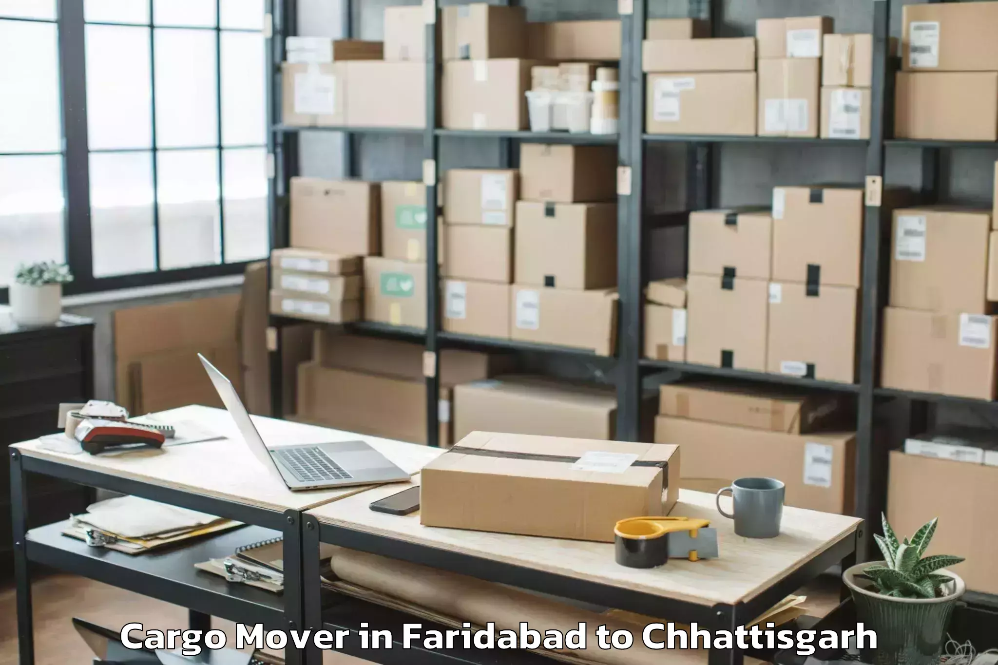 Easy Faridabad to Bagbahara Cargo Mover Booking